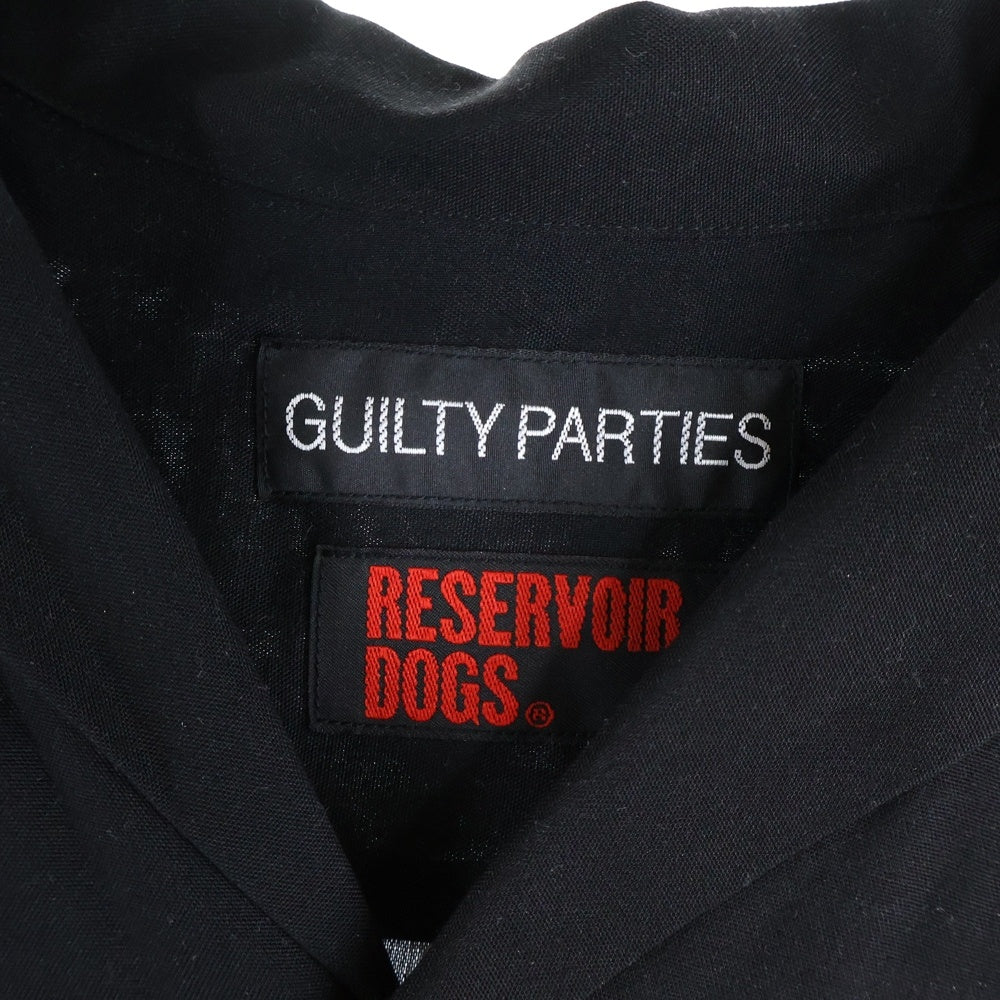 WACKO MARIA(ワコマリア) 24SS ×RESERVOIR DOGS S/S HAWAIIAN SHIRT TYPE 1 レザボアドッグス バックプリント 半袖 ハワイアンシャツ ブラック RD-WM-HI01