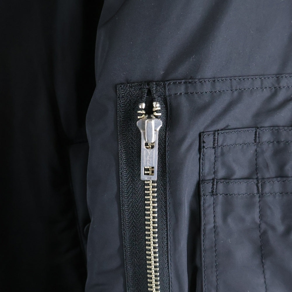 WACKO MARIA(ワコマリア) 24AW N-3B FLIGHT JACKET ミリタリー ファー フーデッド フライトジャケット ブラック 24FW-WMO-ML01