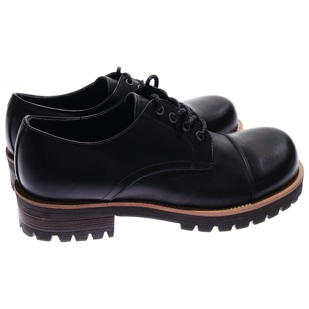 NO BRAND(ノーブランド) WHOOP-DE-DOO フープディドゥ バルーントゥ ダービーシューズ ブラック 105684