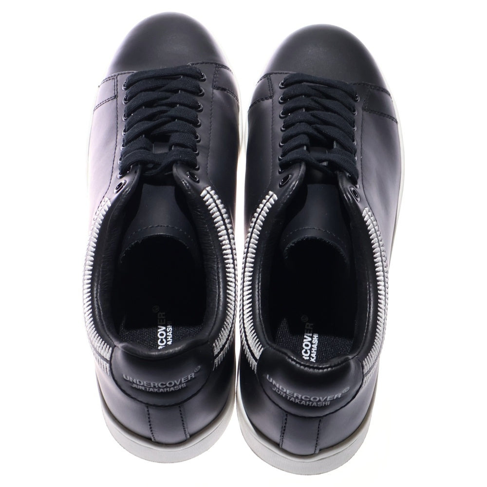 UNDERCOVER(アンダーカバー) 19AW エンブロイダリー レザー ローカットスニーカー ブラック UCX9F04