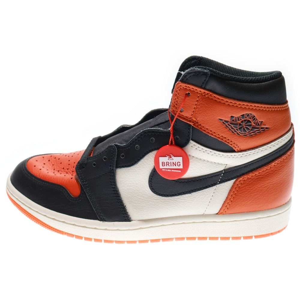 NIKE(ナイキ) AIR JORDAN 1 RETRO HIGH OG SHATTERED BACKBOARD エアジョーダン レトロ シャッタードバックボード ハイカットスニーカー オレンジ US8.5/26.5cm DZ5485-008