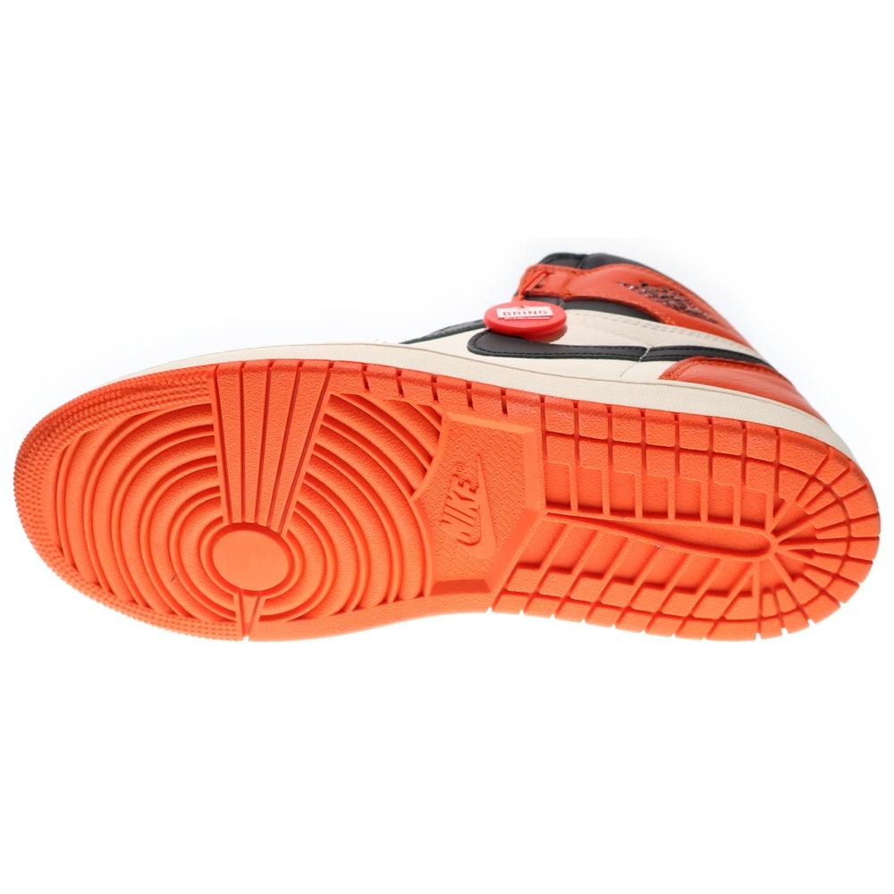 NIKE(ナイキ) AIR JORDAN 1 RETRO HIGH OG SHATTERED BACKBOARD エアジョーダン レトロ シャッタードバックボード ハイカットスニーカー オレンジ US8.5/26.5cm DZ5485-008