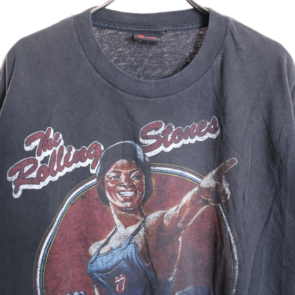 VINTAGE(ヴィンテージ) ROLLING STONES ローリングストーンズ プリントTシャツ 半袖カットソー ブラック