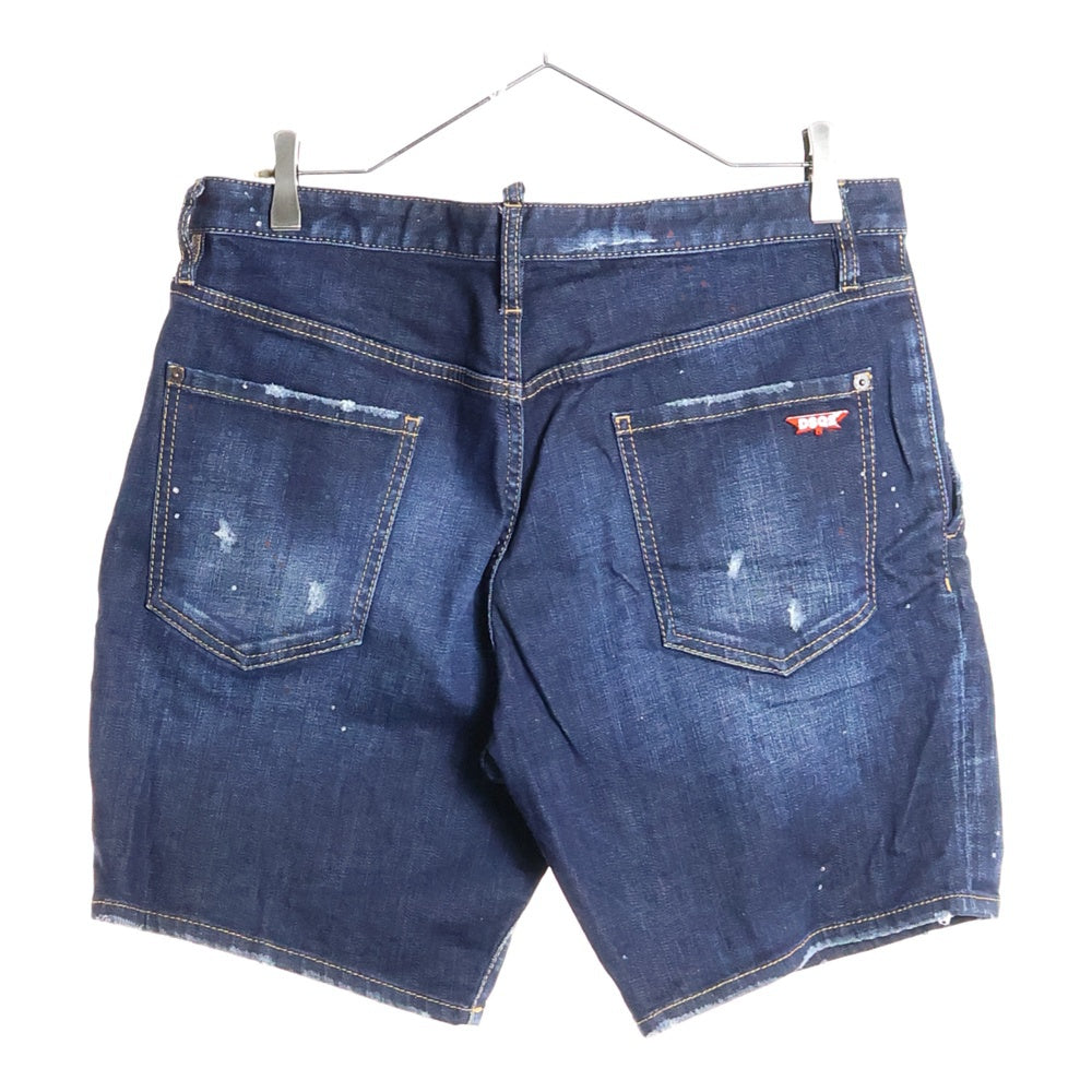 DSQUARED2(ディースクエアード) 20SS Washed Denim Shorts Marine Fits ウォッシュドデニムショーツ ハーフパンツ インディゴ S74MU0576