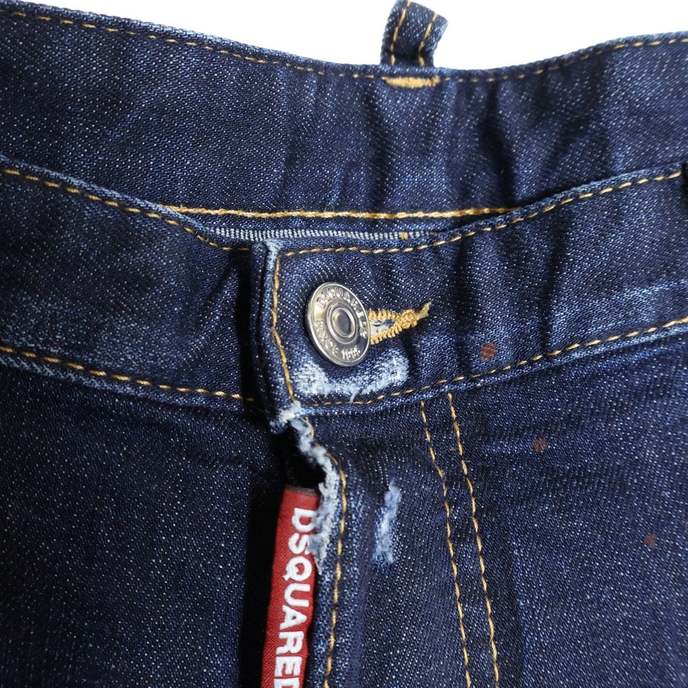 DSQUARED2(ディースクエアード) 20SS Washed Denim Shorts Marine Fits ウォッシュドデニムショーツ ハーフパンツ インディゴ S74MU0576