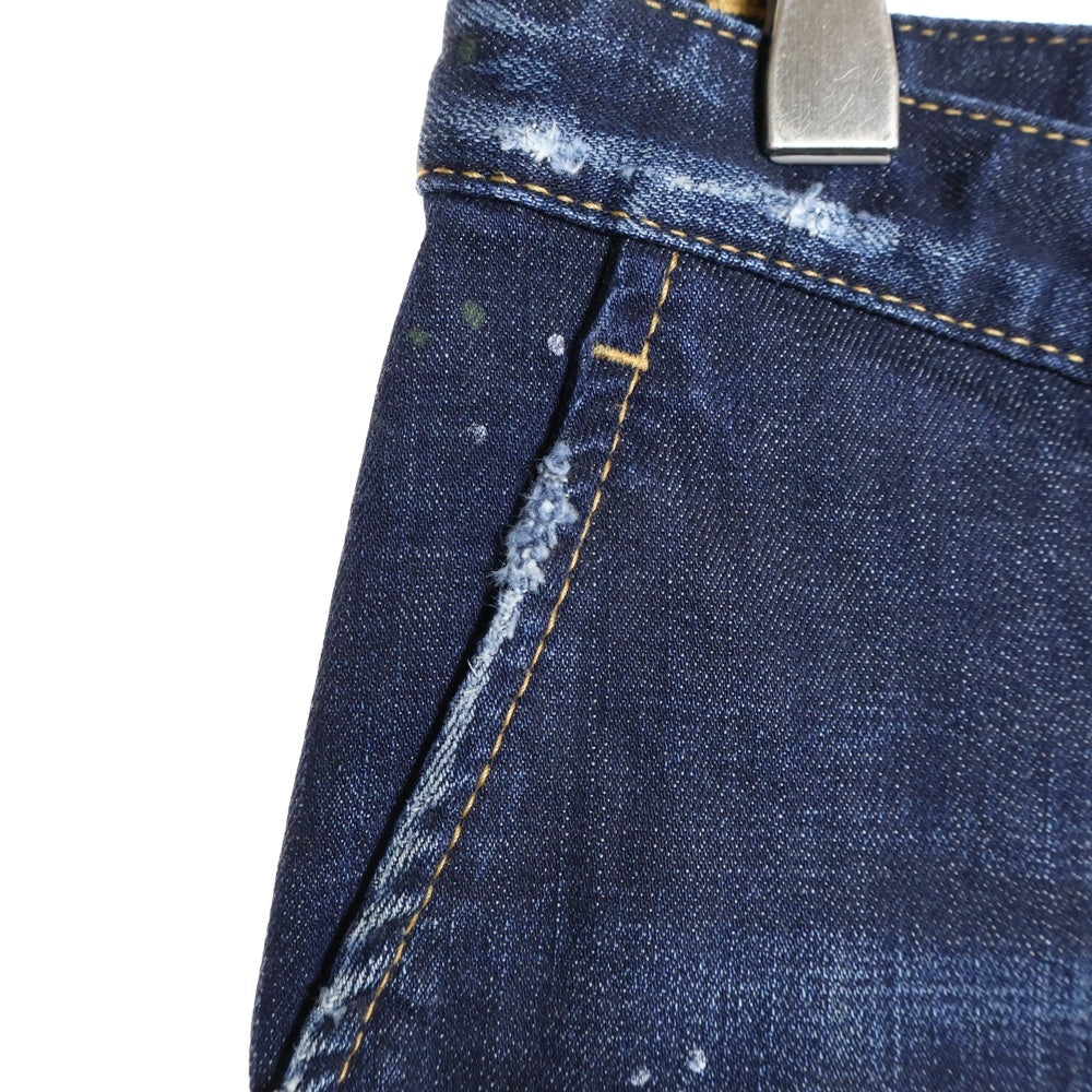 DSQUARED2(ディースクエアード) 20SS Washed Denim Shorts Marine Fits ウォッシュドデニムショーツ ハーフパンツ インディゴ S74MU0576