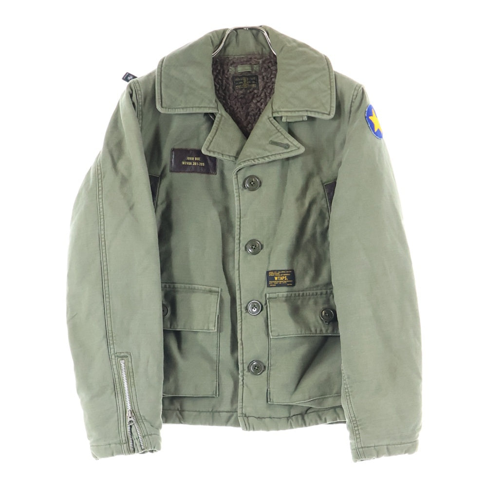 WTAPS(ダブルタップス) 12AW AL-1 JKT 裏ボア フライトジャケット カーキ 122GWDT-JKM05