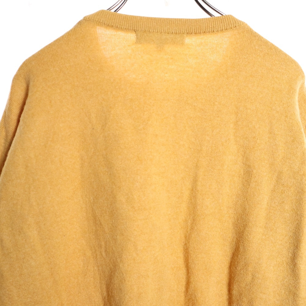 BURBERRY(バーバリー) 胸ロゴデザイン モックネック ニット セーター イエロー