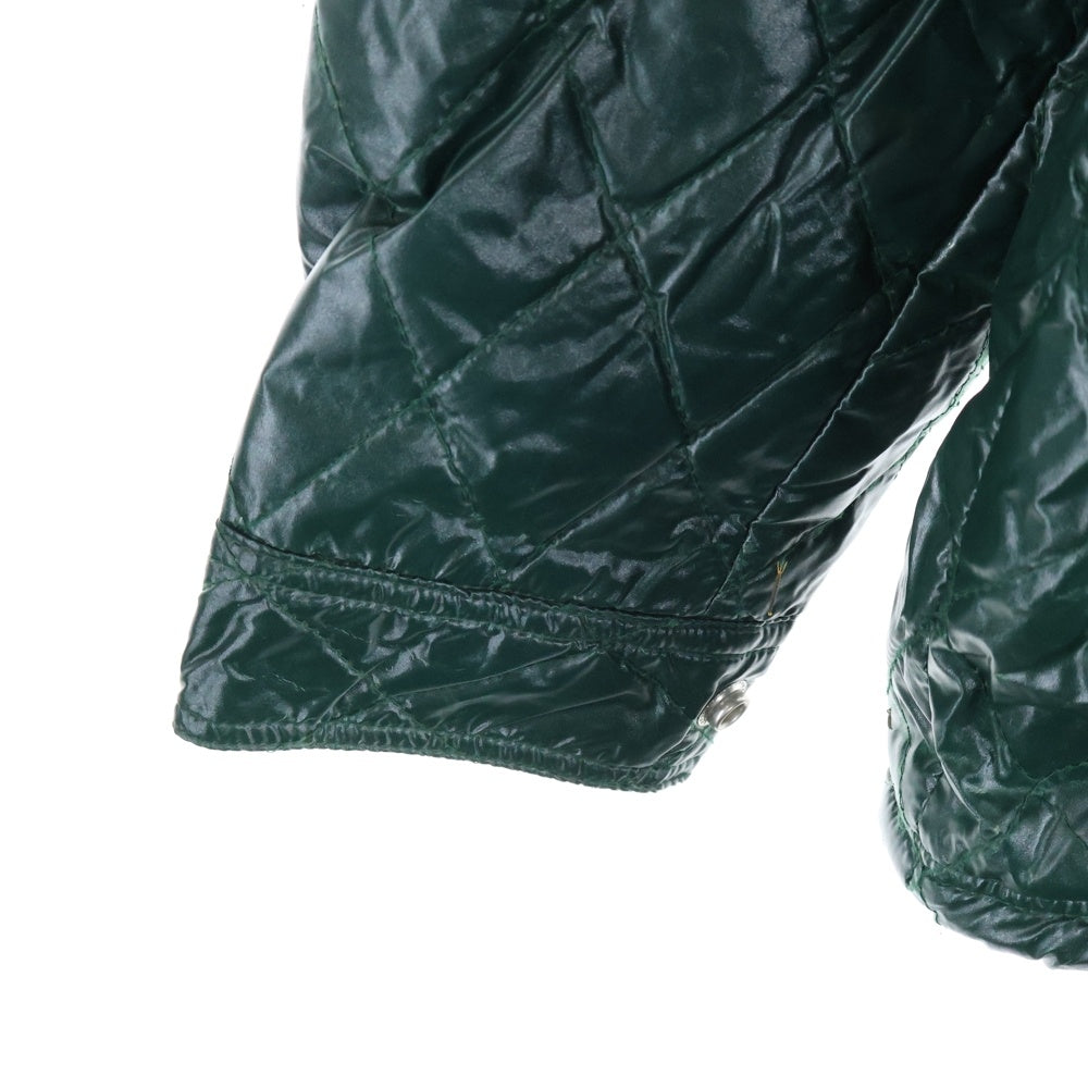 SUPREME(シュプリーム) 14AW Quilted Coaches Jacket コーチズ フロントロゴデザイン マルチポケット キルティングジャケット グリーン
