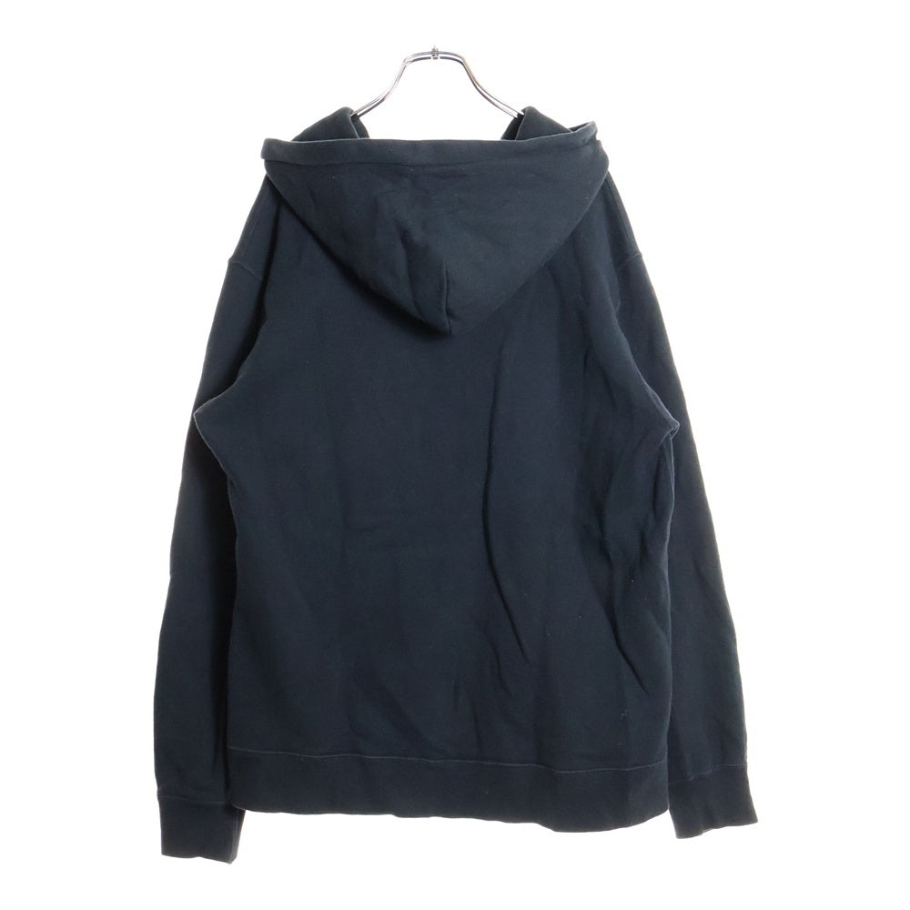 THE BLACK EYE PATCH(ブラックアイパッチ) 胸ロゴデザイン カンガルーポケット フーデッド スウェット パーカー ブラック 50641202