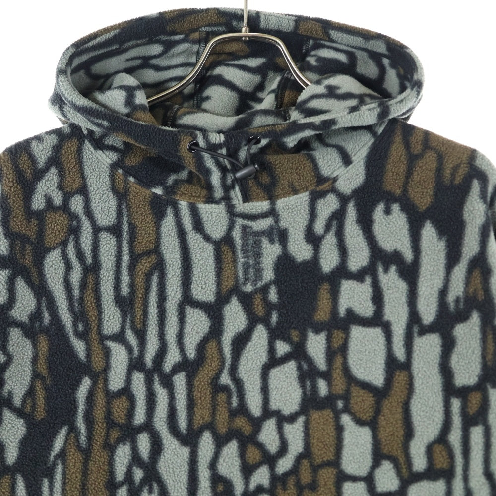 SUPREME(シュプリーム) 20AW Polartec Hooded Sweatshirt ポーラテック ロゴデザイン フーデッド スウェット パーカー グリーン/ブラウン