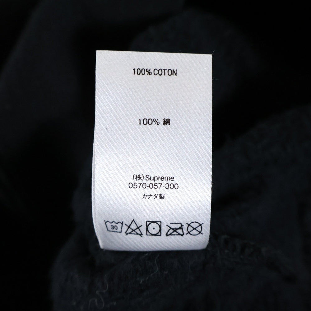 SUPREME(シュプリーム) 21SS Shine Hooded Sweatshirt シャイン フロントロゴデザイン フーデッド スウェット パーカー ブラック