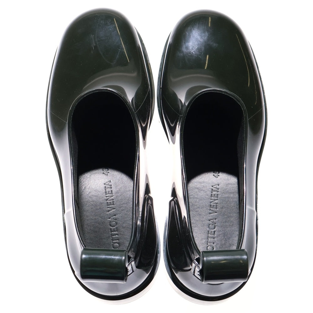 BOTTEGA VENETA(ボッテガヴェネタ) Stride Ankle Boot ストライド アンクル エナメル ラバーブーツカット ハイカットシューズ ダークグリーン 680510V1AJ0