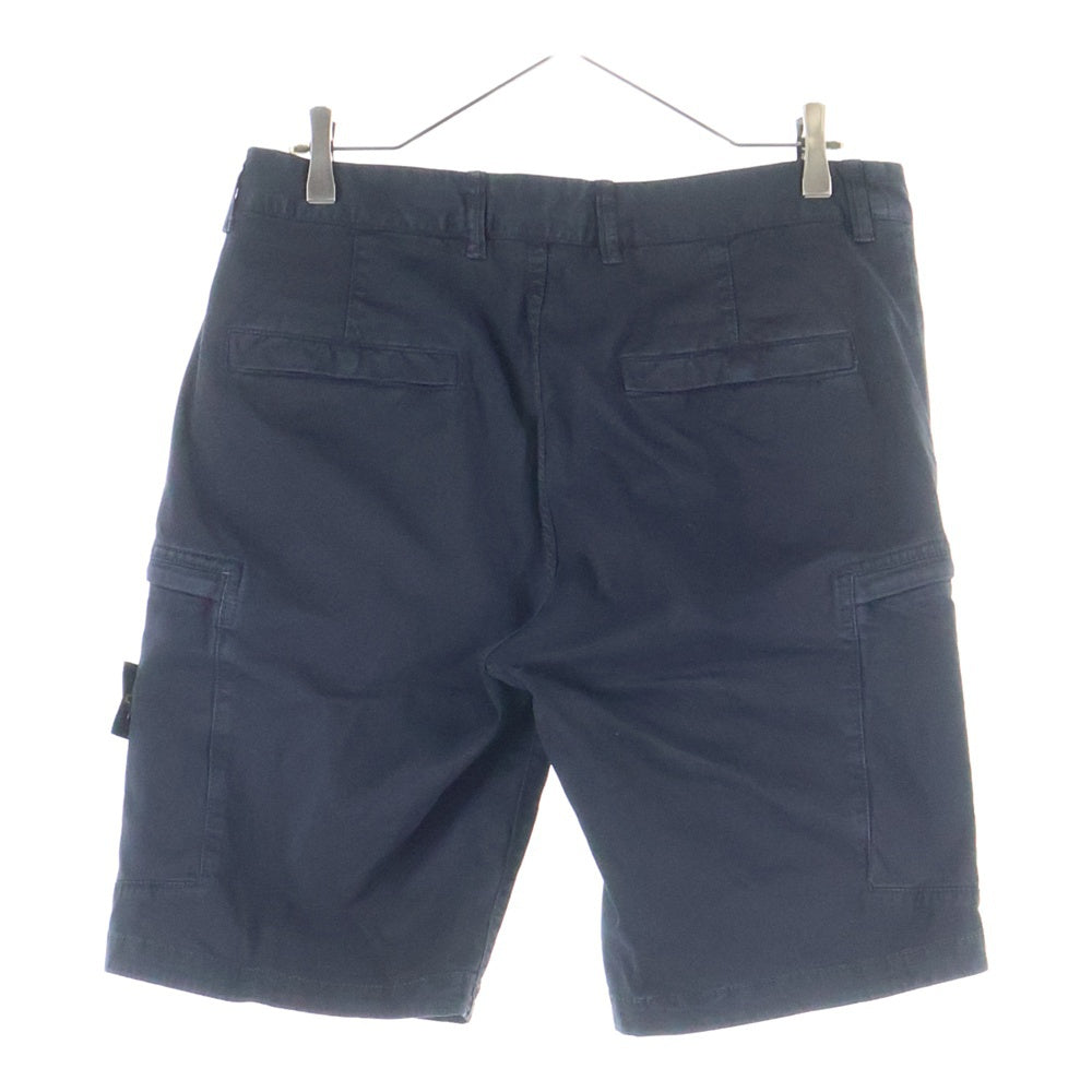 STONE ISLAND(ストーンアイランド) ロゴワッペン マルチポケット ハーフパンツ ショーツ ブラック 7015L0504