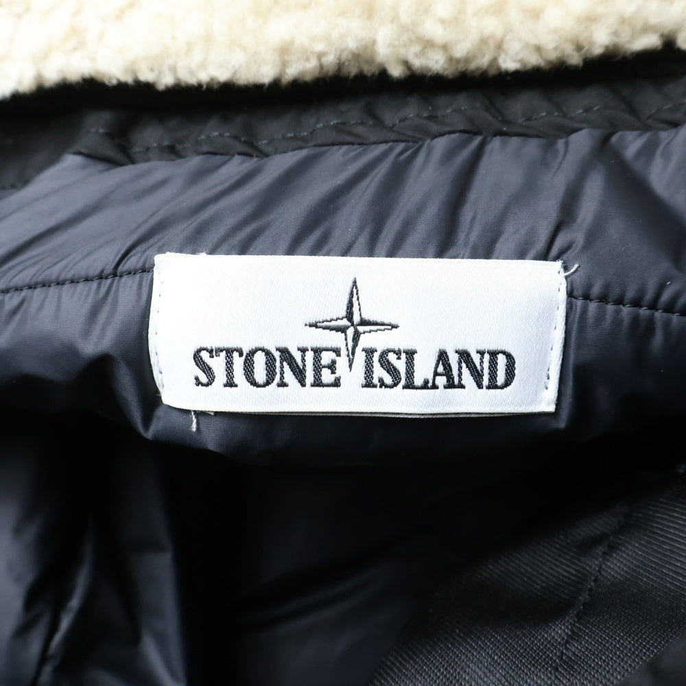 STONE ISLAND(ストーンアイランド) PRIMALOFT FIELD JACKET プリマロフト フィールド ナイロンムートンジャケット ブラック 671541549-A
