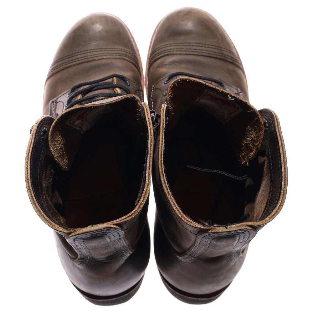 RED WING(レッド ウイング) 8086 IRON RANGE アイアンレンジ レンジャー レザーブーツ ハイカットシューズ カーキ US7/25cm