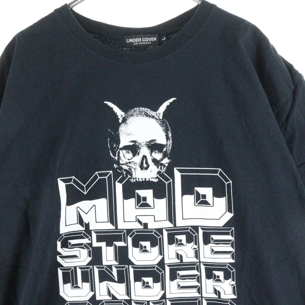 UNDERCOVER(アンダーカバー) MAD STORE クルーネック フロントプリント 半袖Tシャツ カットソー ブラック