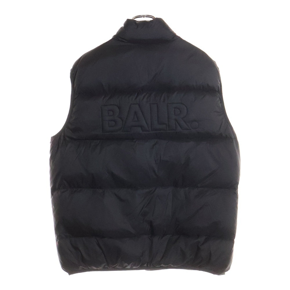 BALR.(ボーラー) フロントロゴプレート ナイロン ダウンベスト ジャケット ブラック
