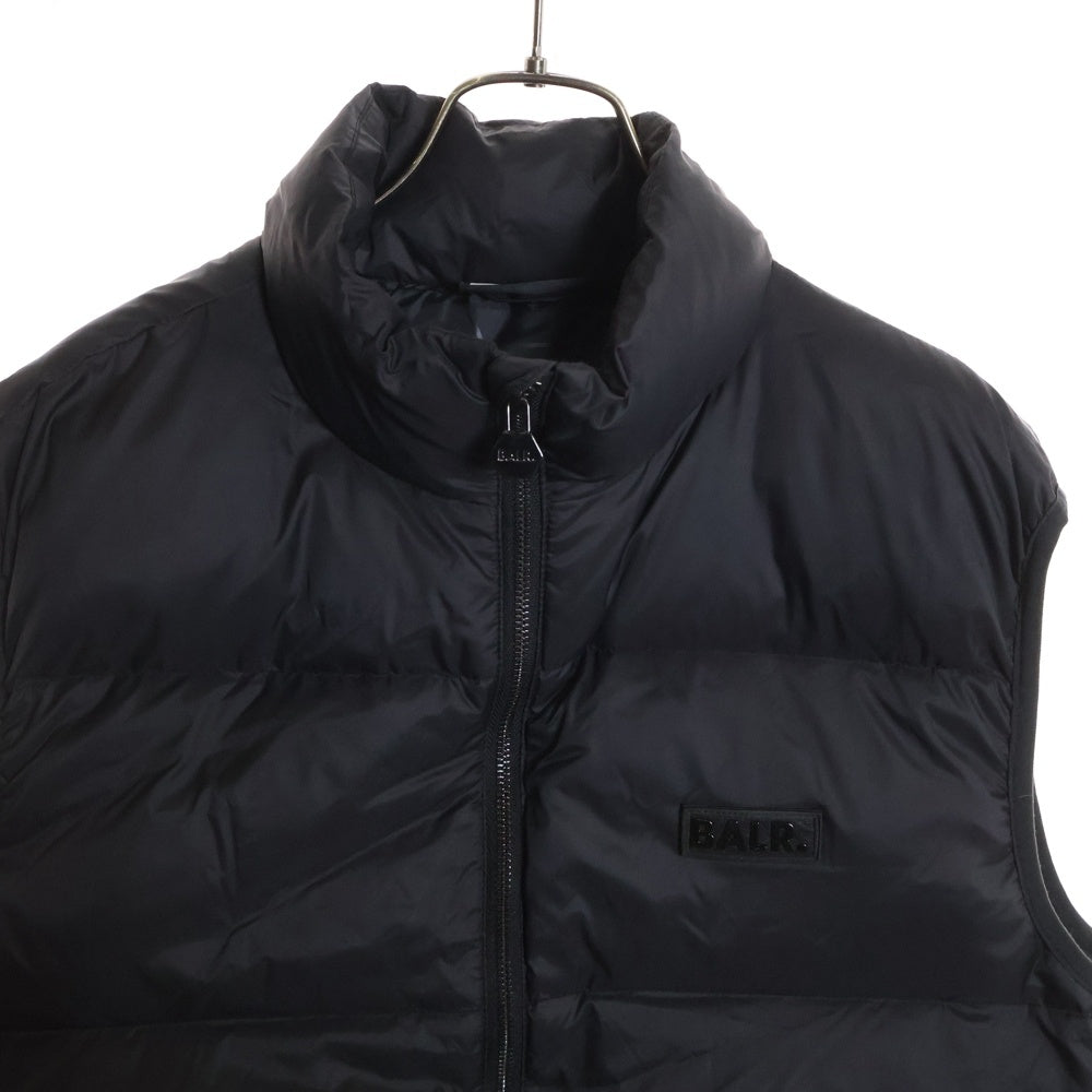 BALR.(ボーラー) フロントロゴプレート ナイロン ダウンベスト ジャケット ブラック