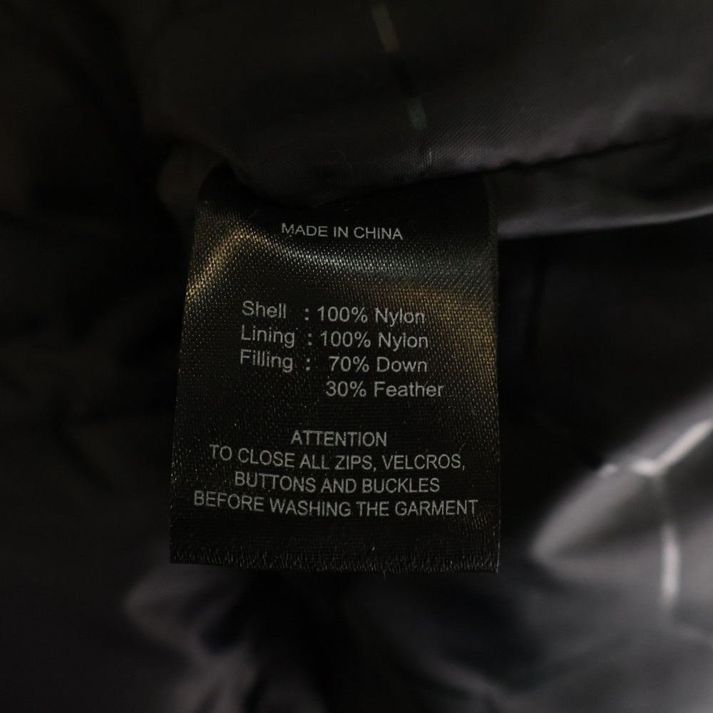 BALR.(ボーラー) フロントロゴプレート ナイロン ダウンベスト ジャケット ブラック