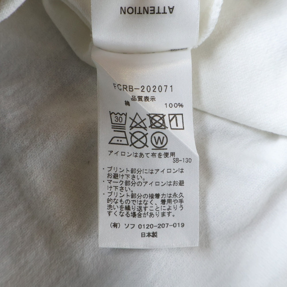 F.C.R.B./F.C.Real Bristol/FCRB(エフシーアールビー/エフシーレアルブリストル) 21SS ×GOD SELECTION XXX ゴッドセレクション メッシュ 半袖Tシャツ カットソー ホワイト FCRB-210118