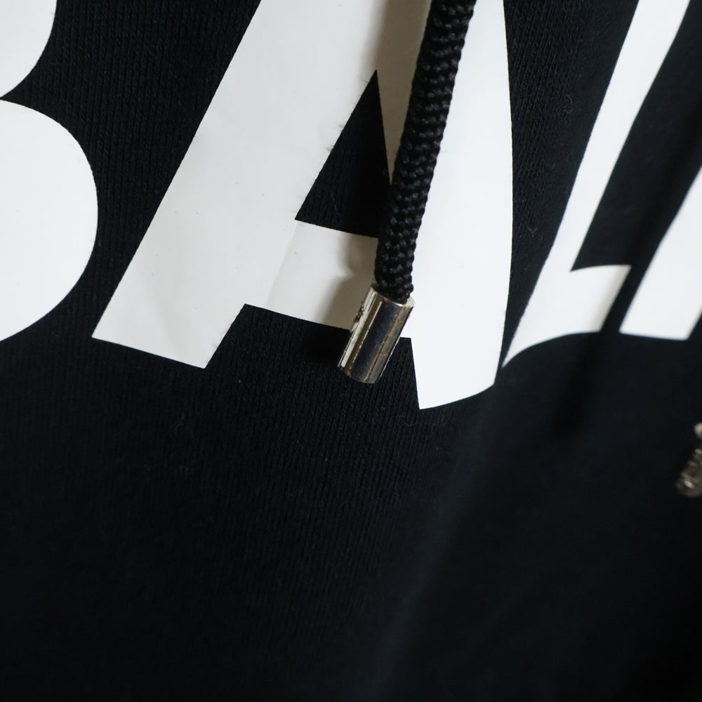 BALR.(ボーラー) フロントロゴプリント プルオーバーフーディー パーカー スウェット トレーナー ブラック