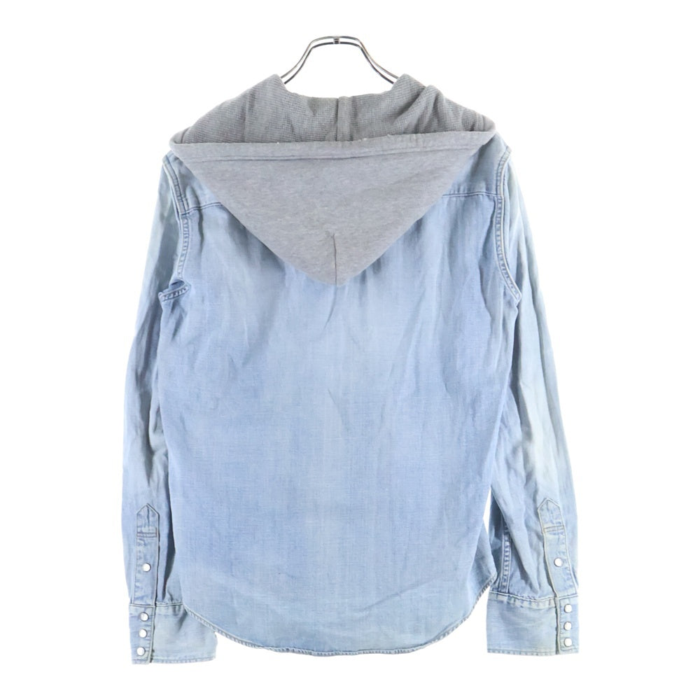 NUMBER (N)INE(ナンバーナイン) サーマルフーディードッキング スナップボタンデニムシャツ インディゴ