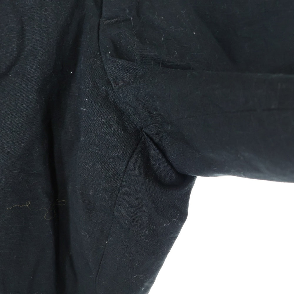 NUMBER (N)INE(ナンバーナイン) リップストップ ドローストリング コットン テーパードパンツ ブラック