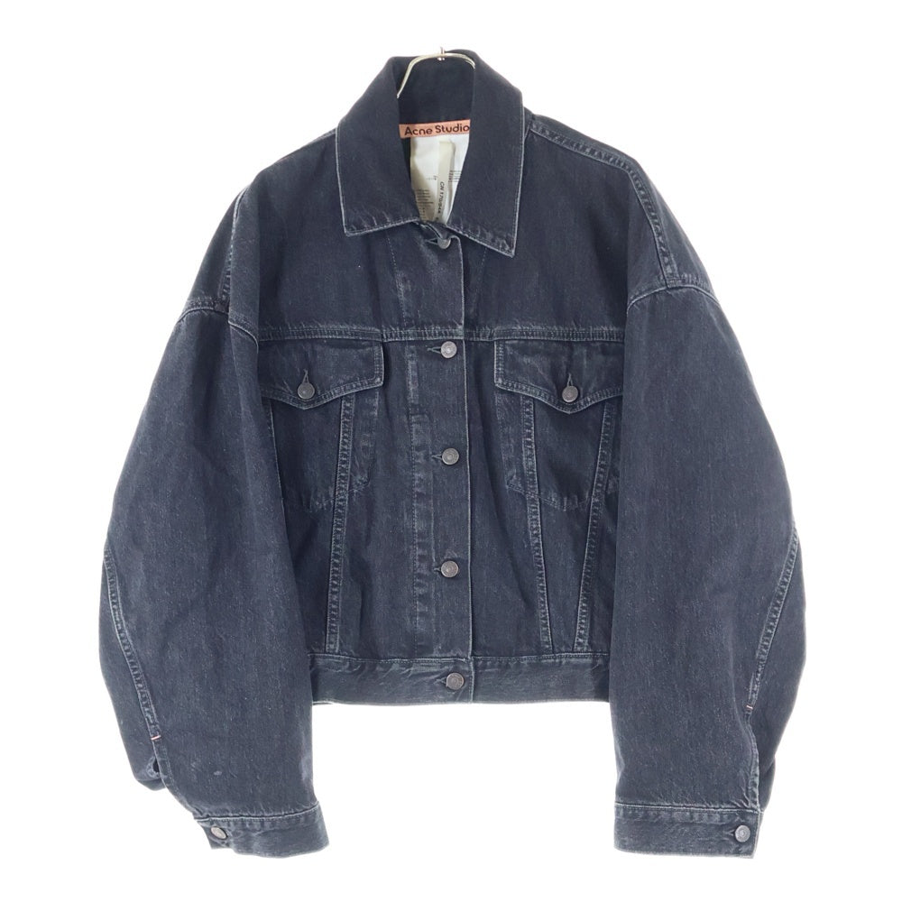 Acne Studios(アクネ ストゥディオズ) リラックス クロップドフィット マルチポケット デニムジャケット ブラック A90585
