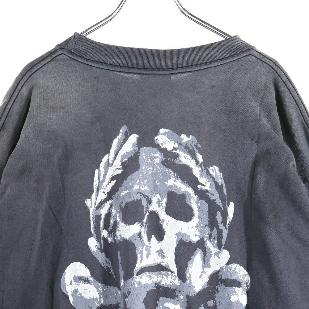 SAINT MICHAEL(セントマイケル) 25AW SAINT COMES L/S TEE セント カムス ロングスリーブ クルーネック長袖Tシャツ カットソー ブラック SM-HR1-0000-031