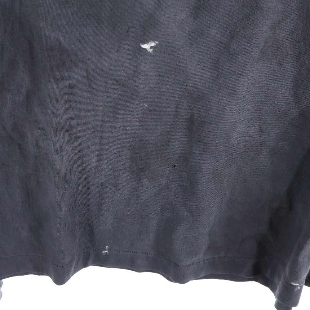 SAINT MICHAEL(セントマイケル) 25AW SAINT COMES L/S TEE セント カムス ロングスリーブ クルーネック長袖Tシャツ カットソー ブラック SM-HR1-0000-031