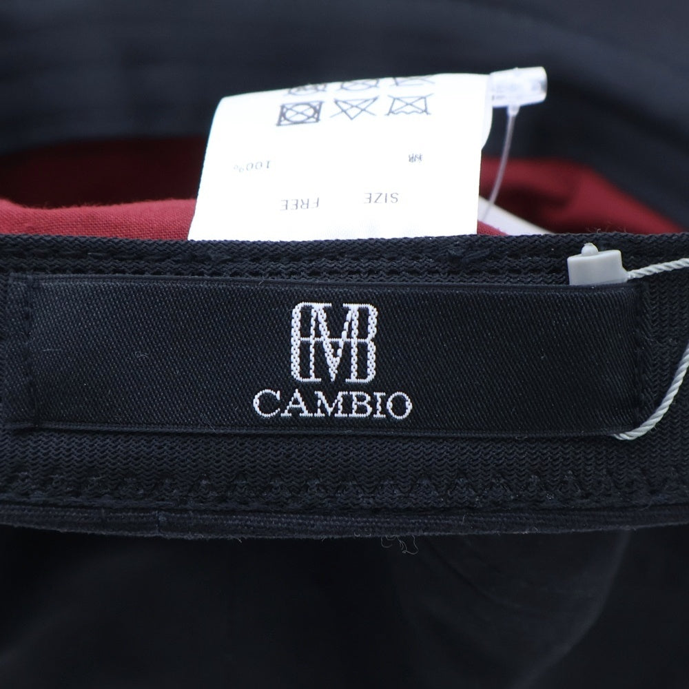 CAMBIO(カンビオ) SIMPLE CANVAS WORK CAP シンプル キャンバス ワークキャップ 帽子 ブラック OP-222-BO009