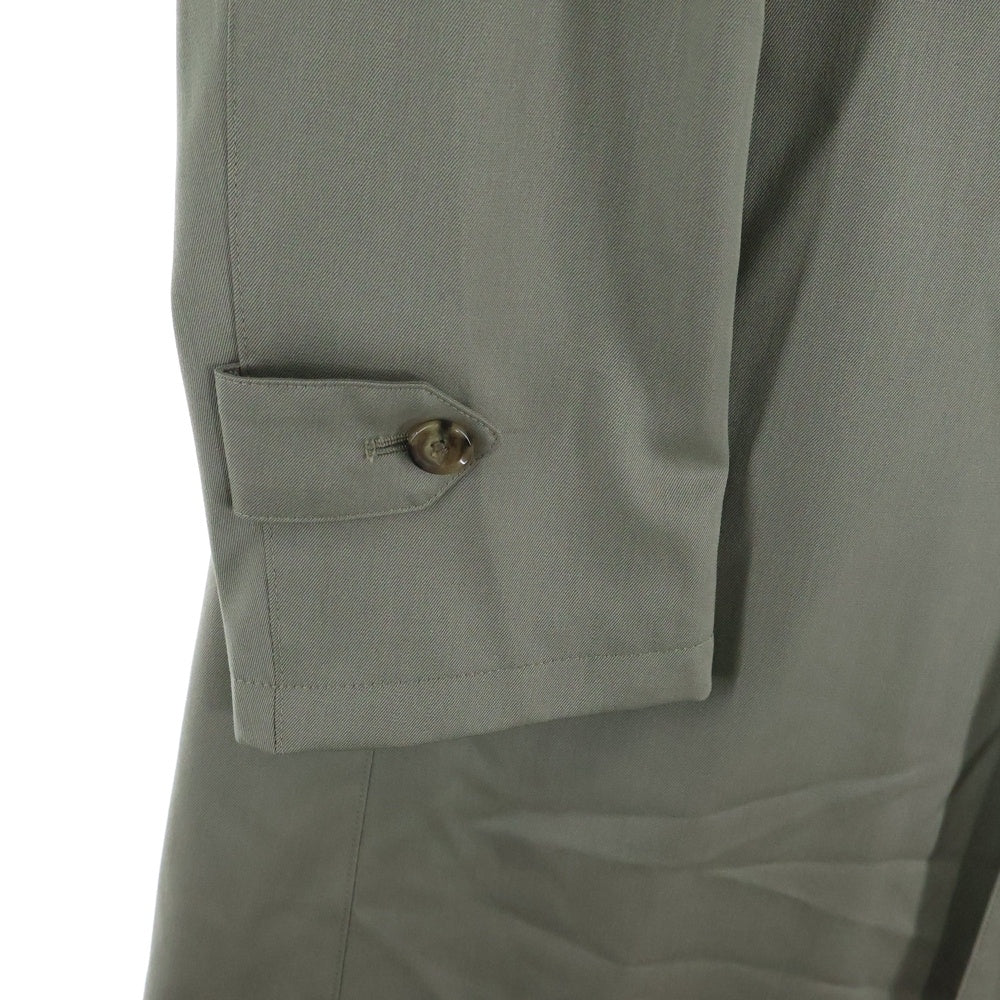 NOUMI(ノウミ) キルティングライナー キュプラポリ ステンカラーコート オリーブ TN4665