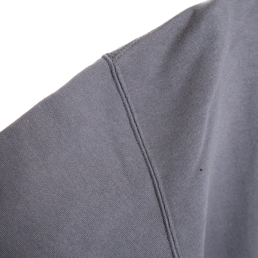 ATMOS(アトモス) OVERDYED HALF ZIP SWEAT オーバーダイ ハーフジップ スウェット トレーナー チャコール AT20-055