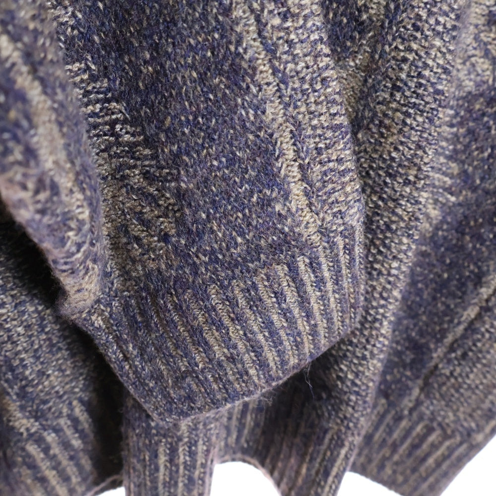 JOURNAL STANDARD(ジャーナルスタンダード) 総柄 ウール混 ジャガードクルーネック ニット セーター パープル 21-080-600-9250-4-0