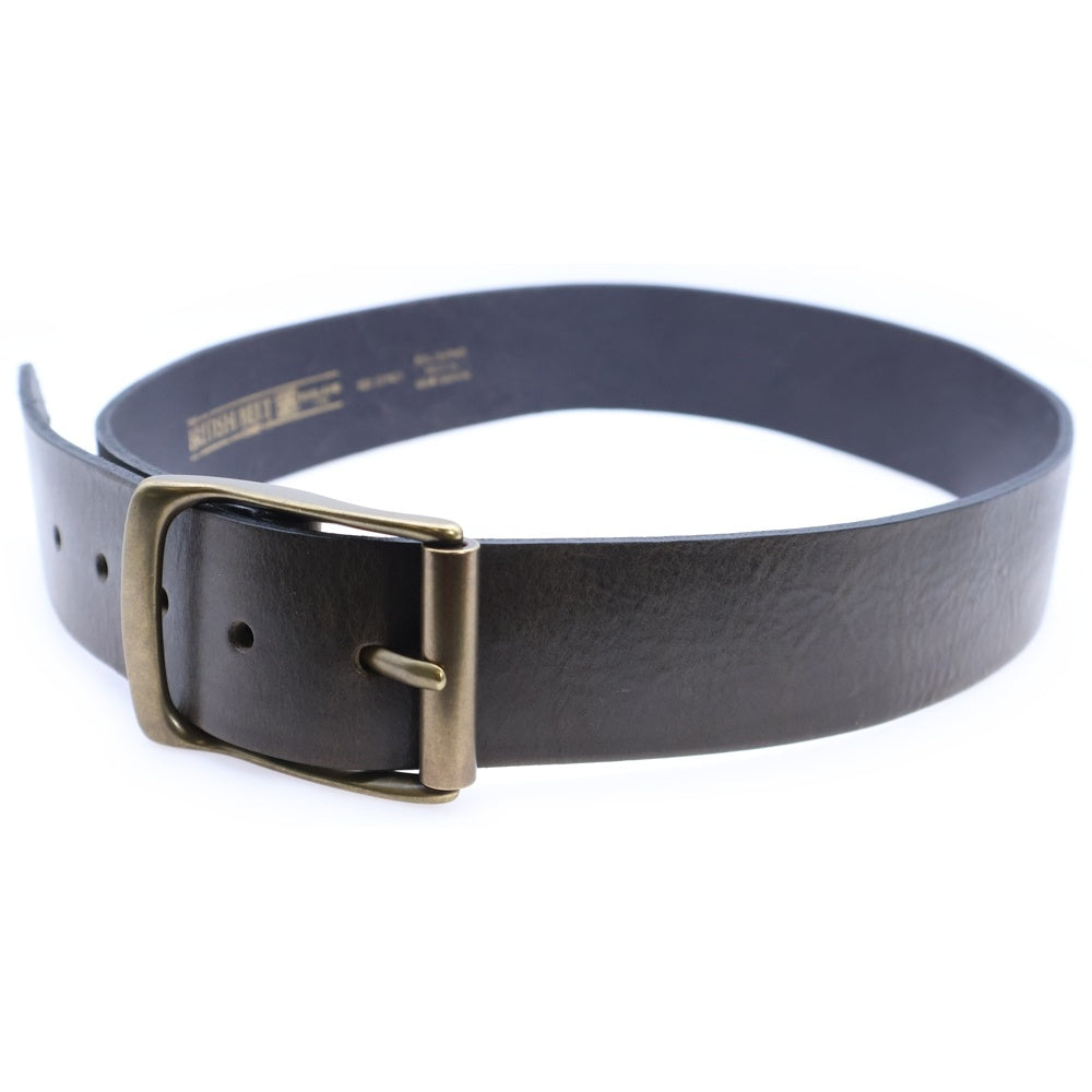 NO BRAND(ノーブランド) THE BRITISH BELT ザブリティッシュベルト UK製 レザーベルト ブラウン