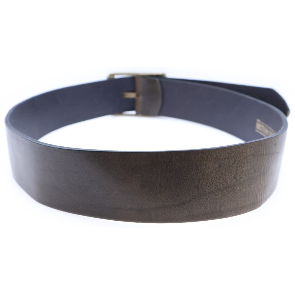 NO BRAND(ノーブランド) THE BRITISH BELT ザブリティッシュベルト UK製 レザーベルト ブラウン