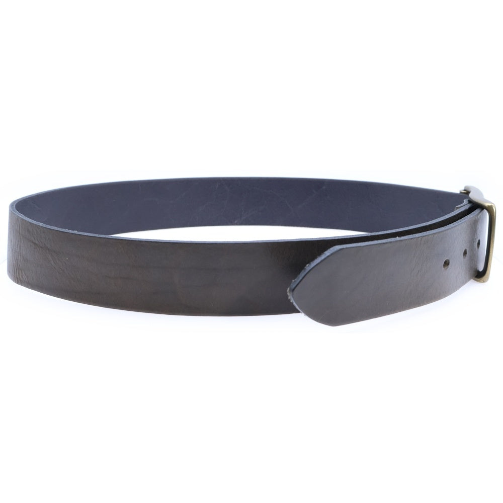 NO BRAND(ノーブランド) THE BRITISH BELT ザブリティッシュベルト UK製 レザーベルト ブラウン