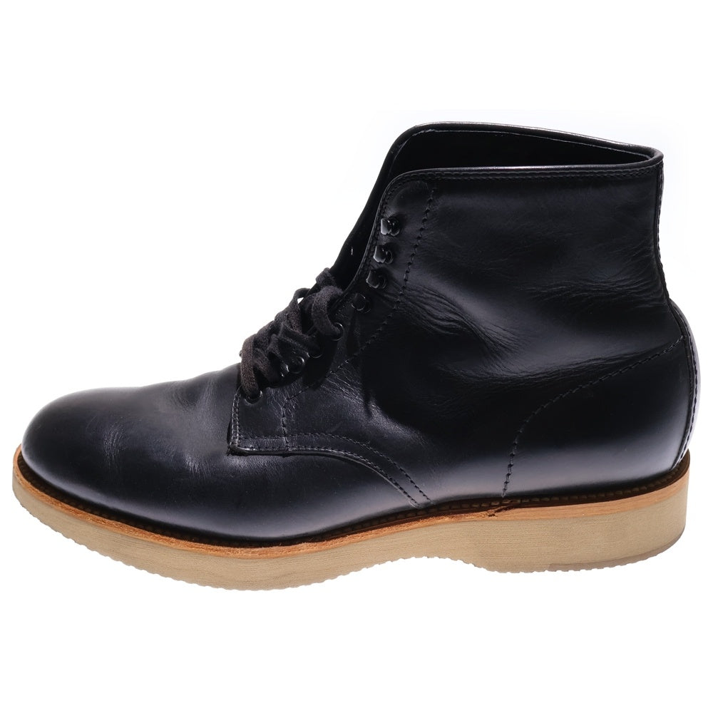 Alden(オールデン) クロムエクセル ミリタリーラスト プレーントゥブーツ ハイカットレザーシューズ ブラック N4803H