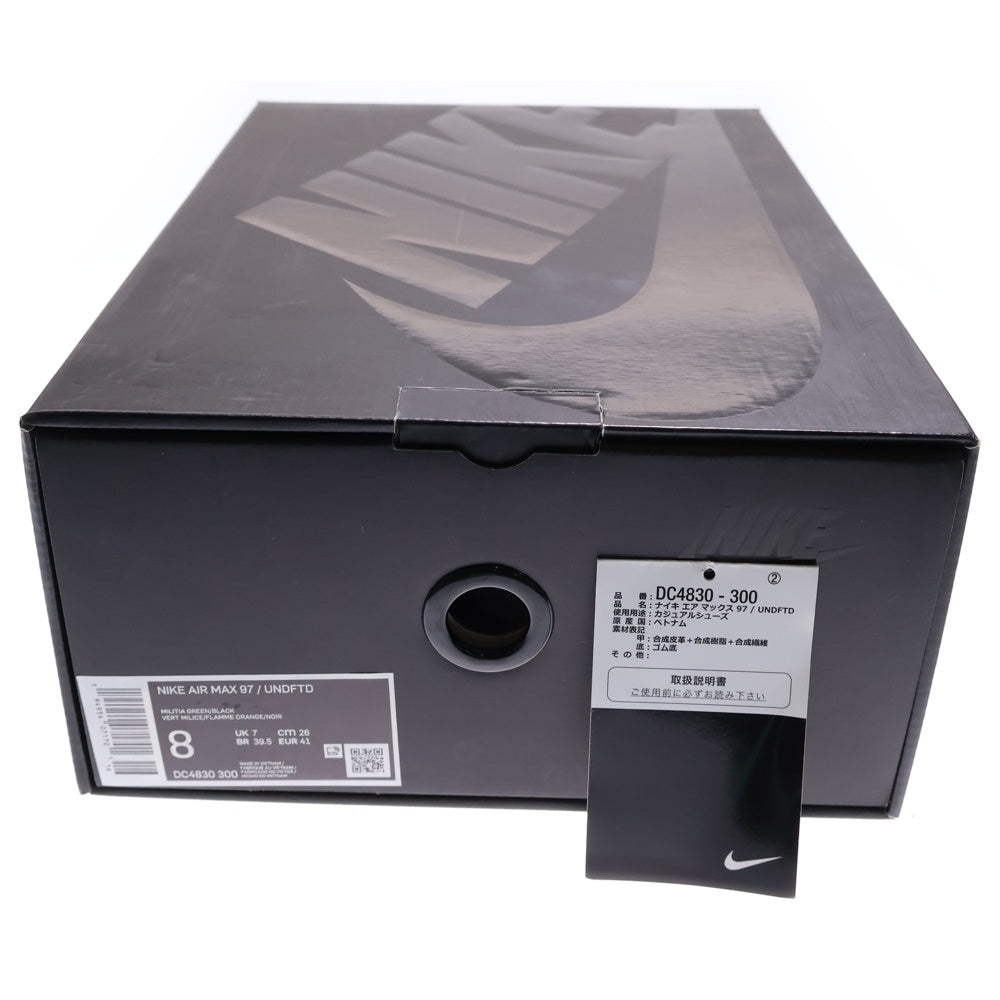 NIKE(ナイキ) ×UNDEFEATED AIR MAX 97 アンディフィーテッド エアマックス 97 ローカットスニーカー カーキ US8/26cm DC4830-300