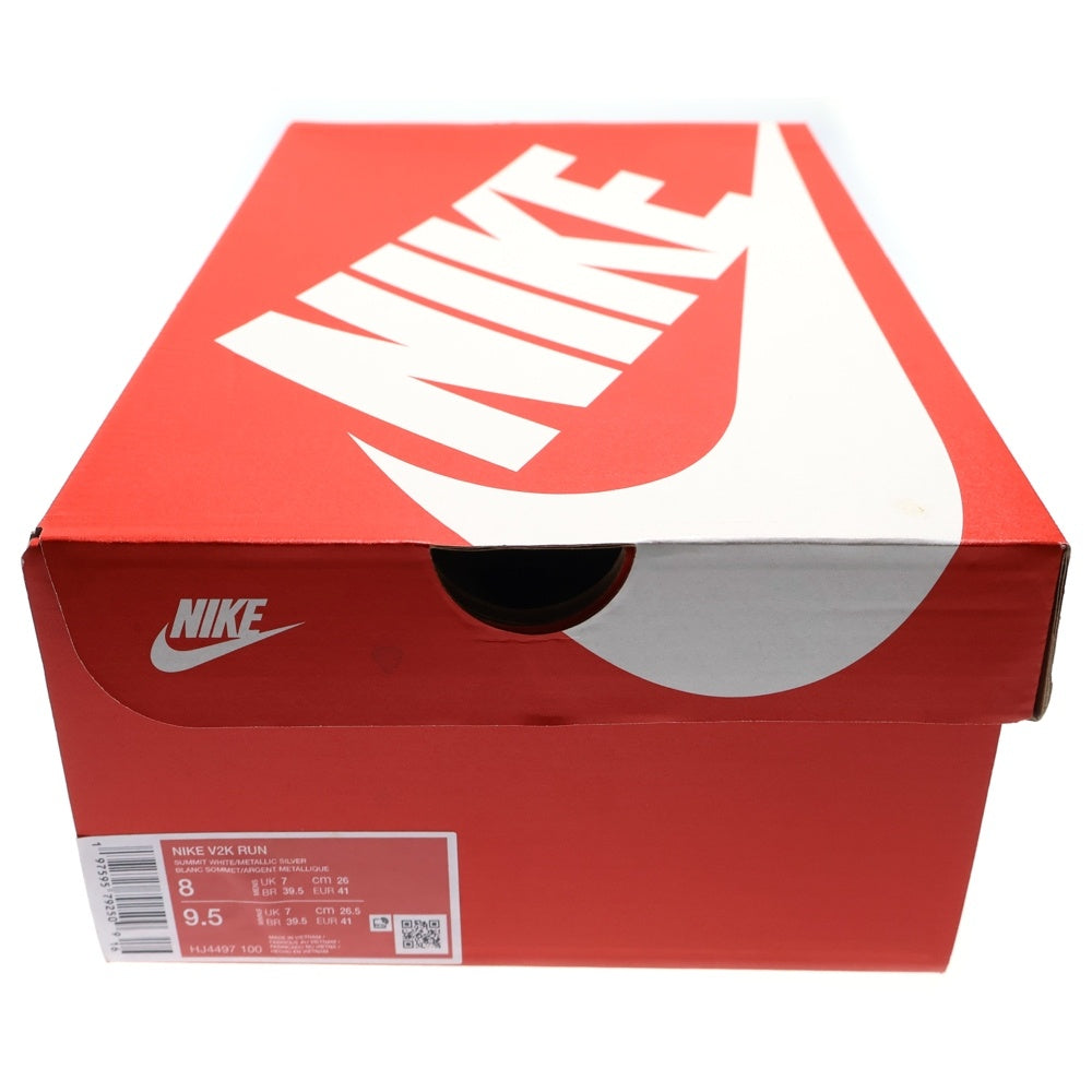 NIKE(ナイキ) V2K RUN SUMMIT WHITE/METALLIC SILVER V2Kラン ローカットスニーカー ホワイト/シルバー US8/26cm HJ4497-100
