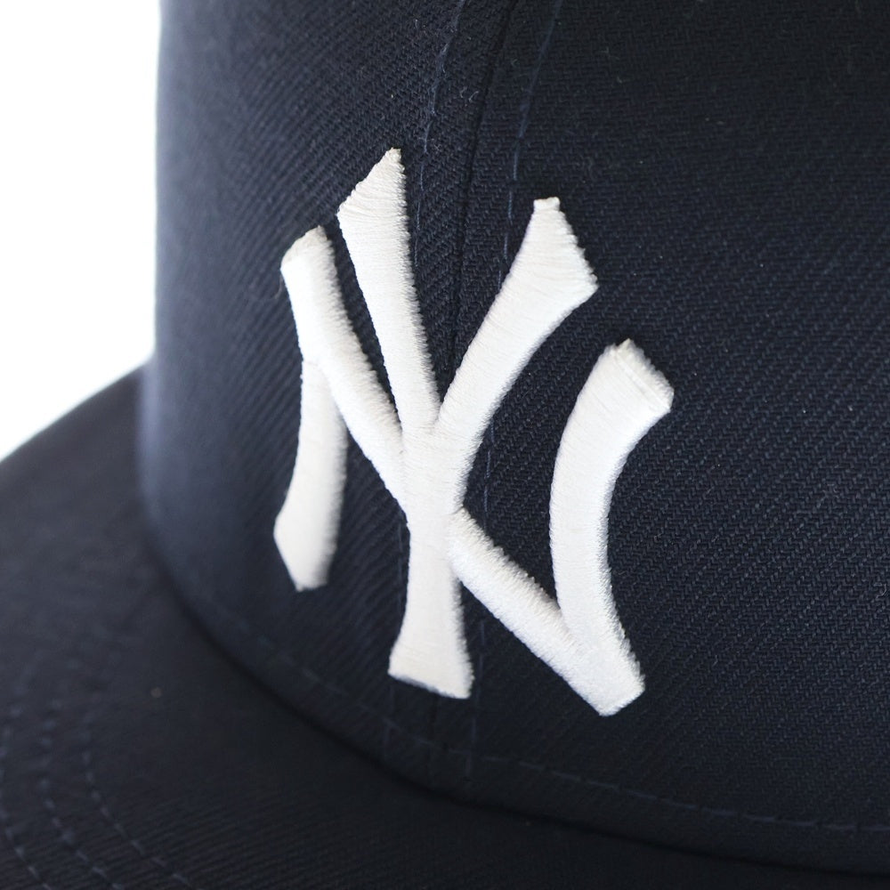 NEW ERA(ニューエラ) MLB 2000 59FIFTY 6PANEL CAP ニューヨーク ヤンキース エンブロイダリー ロゴ 6パネル キャップ 帽子 ネイビー