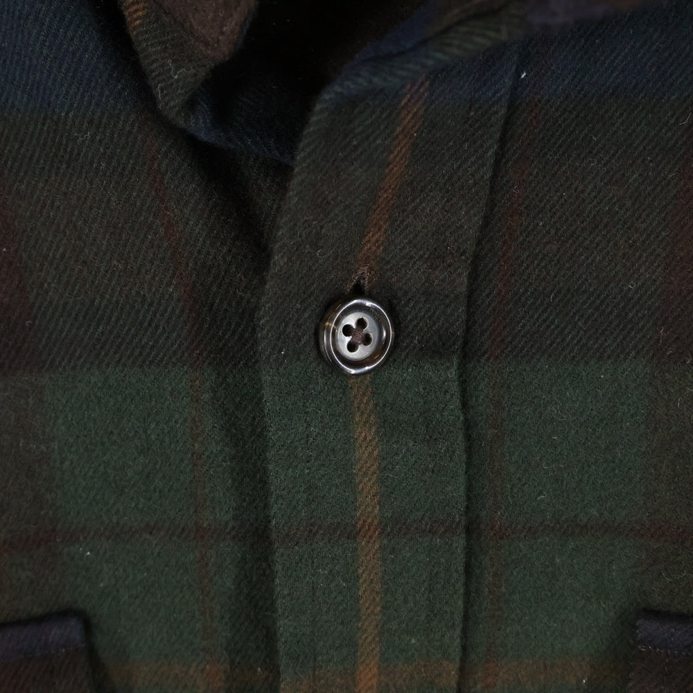 POLO RALPH LAUREN(ポロラルフローレン) エルボーパッチ フランネル チェック シャツ グリーン 710616244001