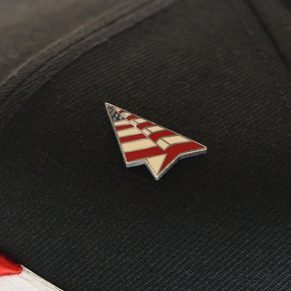 NEW ERA(ニューエラ) paper planes 6PANEL CAP ペーパープレーンズ エンブロイダリー ロゴ 6パネル キャップ 帽子 ブラック