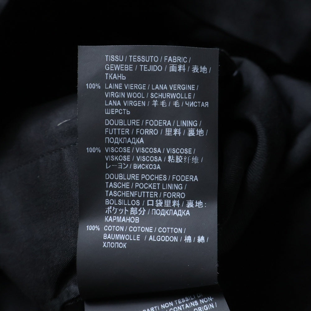 SAINT LAURENT PARIS(サンローランパリ) ウール混 テーパードスラックスパンツ ブラック 617500 Y404W