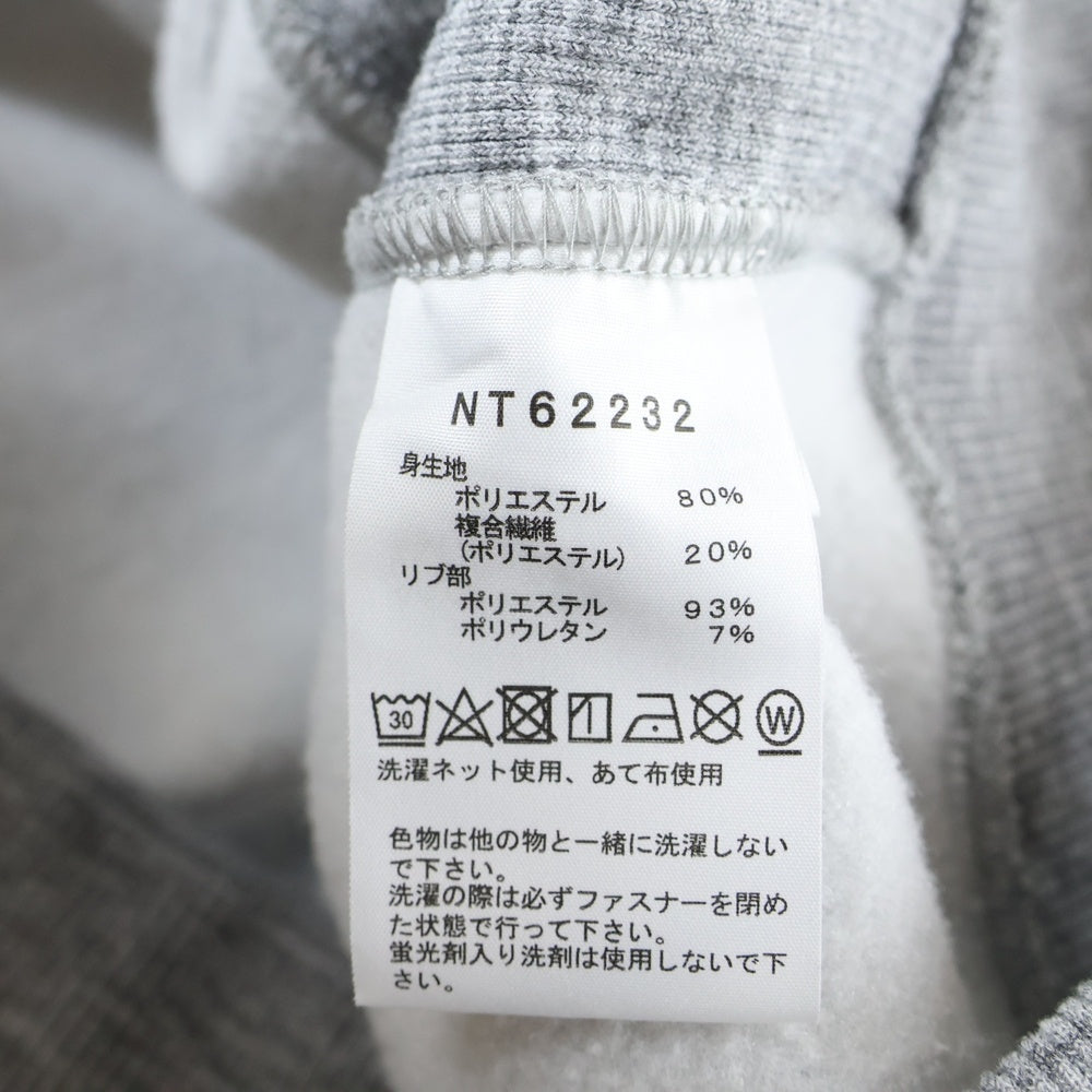 THE NORTH FACE(ザノースフェイス) Square Logo Full Zip スクエアロゴフルジップフーディ スウェットパーカー グレー NT62232