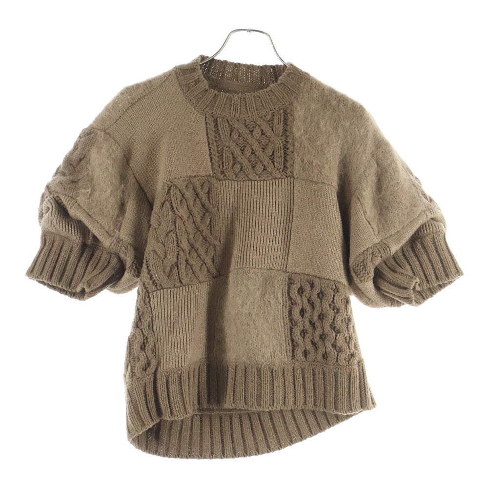 Sacai(サカイ) 24AW Patchwork Knit Pullover パッチワーク ウール