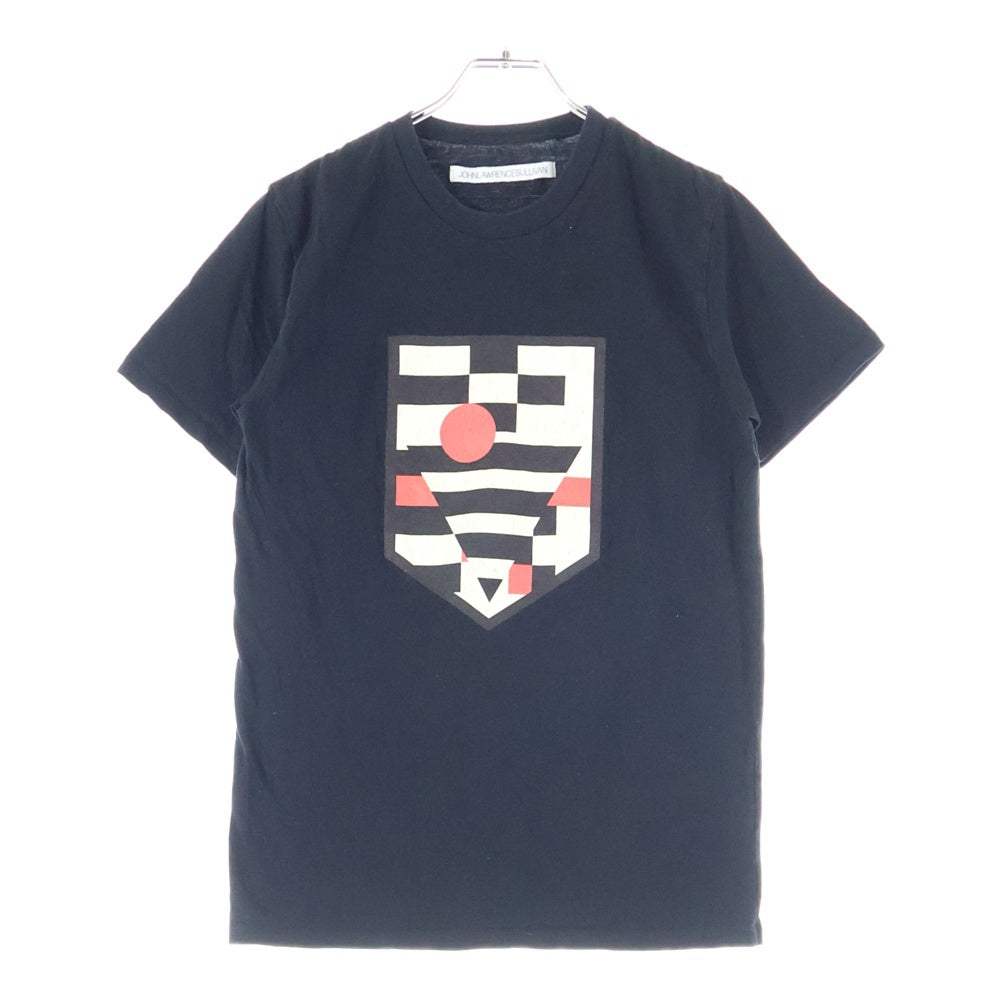 JOHN LAWRENCE SULLIVAN(ジョンローレンスサリバン) 幾何学プリント クルーネック 半袖Tシャツ カットソー ブラック SA00513-40