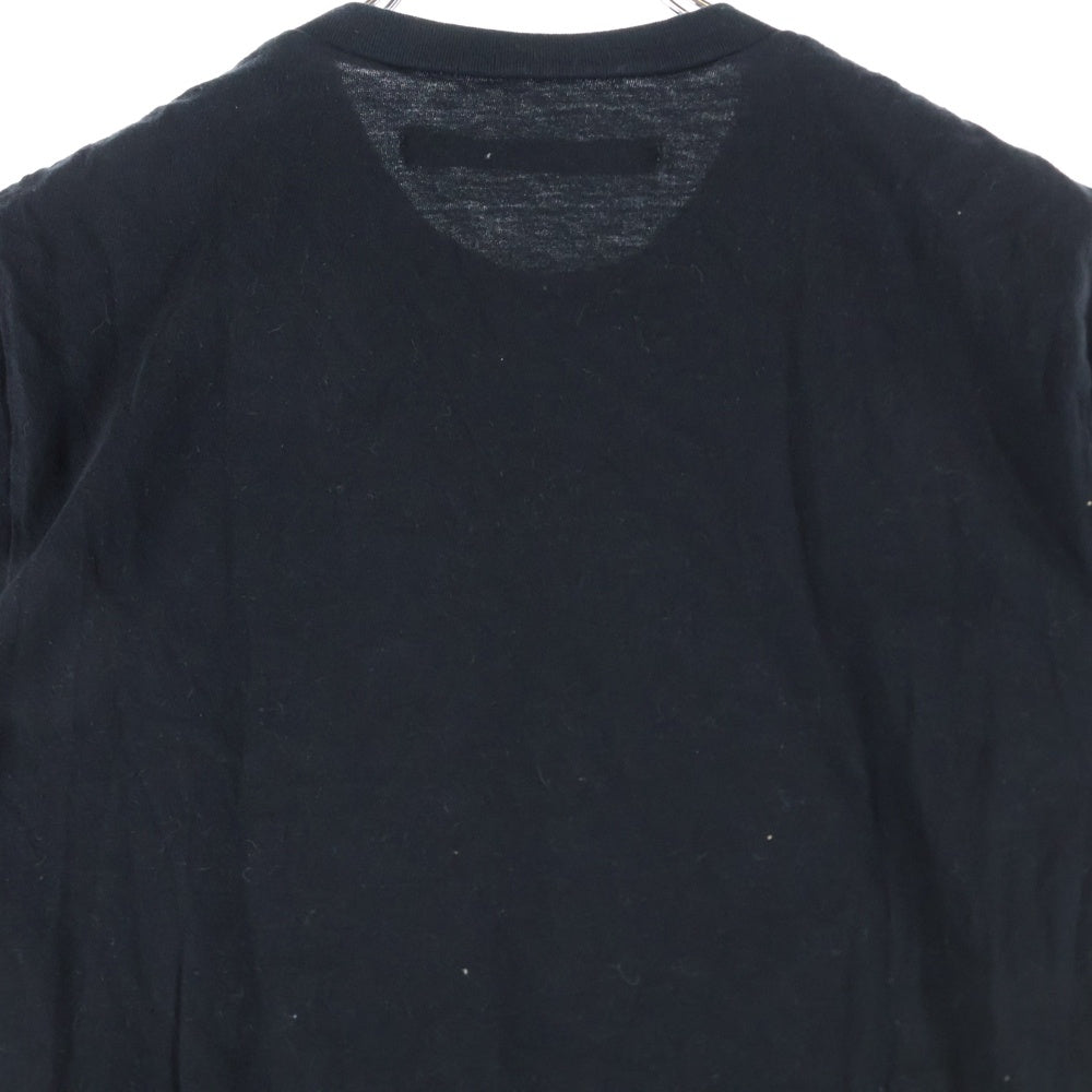 JOHN LAWRENCE SULLIVAN(ジョンローレンスサリバン) 幾何学プリント クルーネック 半袖Tシャツ カットソー ブラック SA00513-40