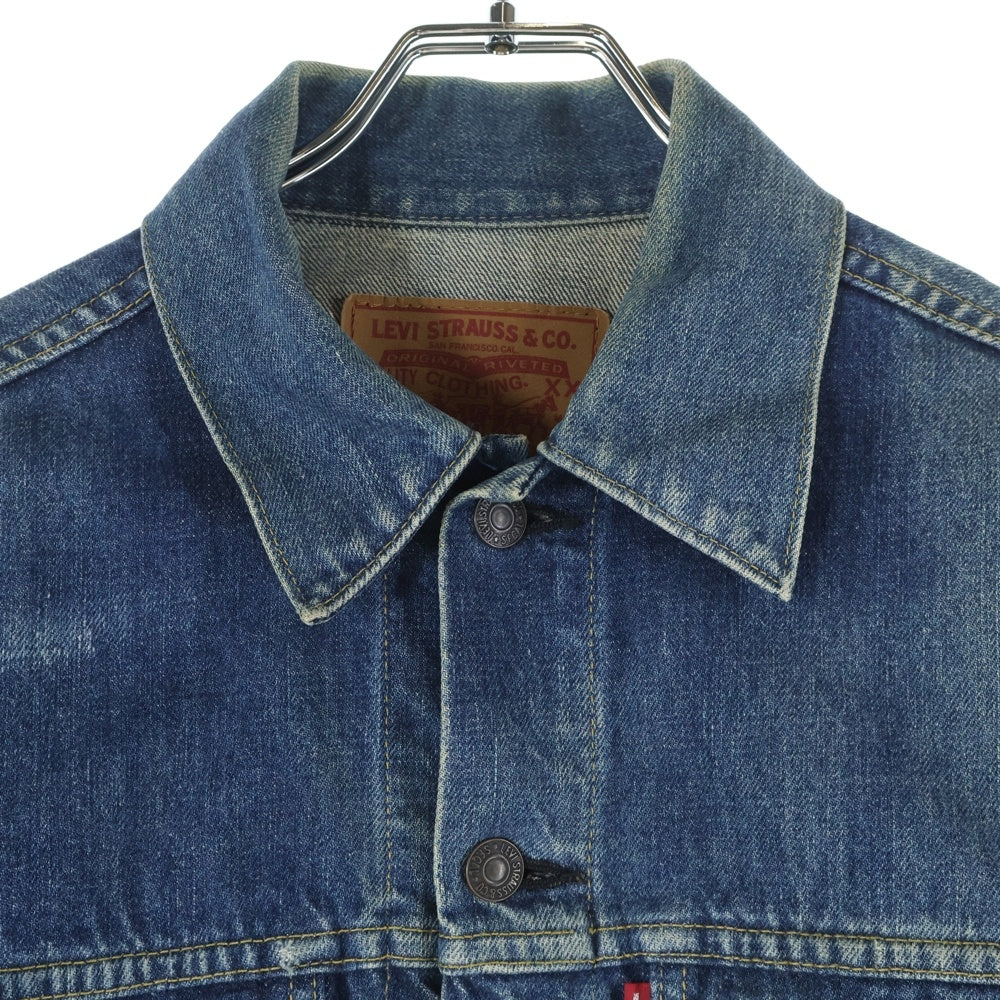 Levi's(リーバイス) 90S VINTAGE ヴィンテージ 復刻 3nd 日本製 BIG E 両面ダブ ボタン裏J02 デニム トラッカー ジャケット インディゴ 71557‐0214